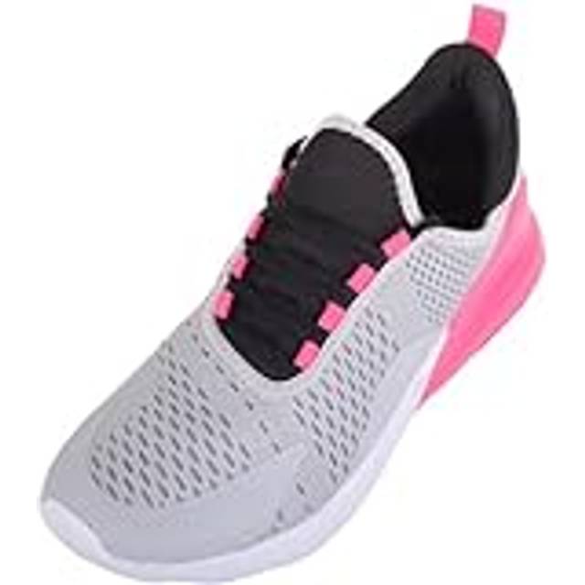 Womens Lace Up Lightweight Running Breathable Sports Trainer - Grey - 7