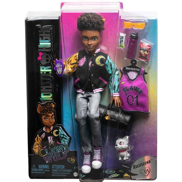 Monster High Clawd Wolf Doll With Pet And Accessories - One Colour