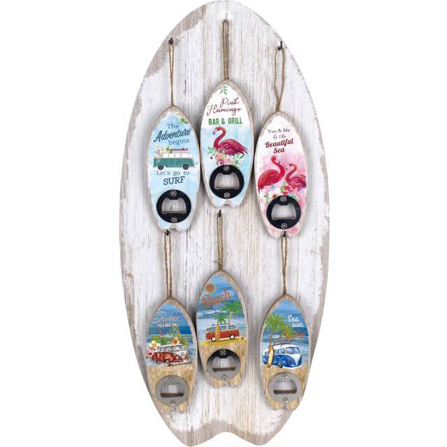 Uncovered Bottles 24 Units Multicolor MDF | Opener Bottle Opener Bottle Openerbottle Flat 52X1x24cm (52cm H X 1cm W X 24cm D)