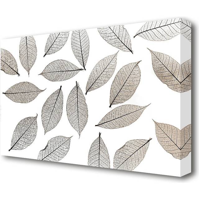 Leaves Power Flowers Canvas Print Wall Art (35.6 cm H x 50.8 cm W)
