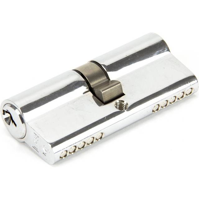 Double Cylinder, Cylinder Euro - Polished Chrome (3.2cm H X 1.7cm W X 7cm D)