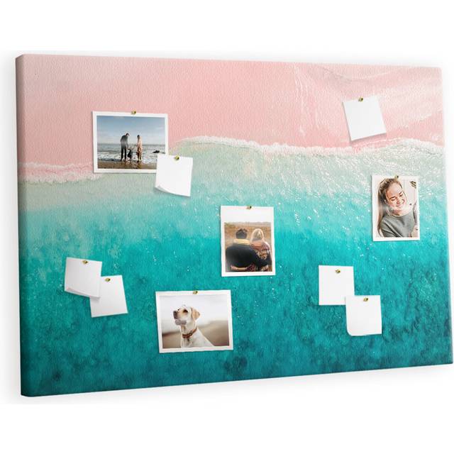 Margarethe Wall Mounted Cork Board - Multicolour (80cm H X 120cm W X 2.5cm D)