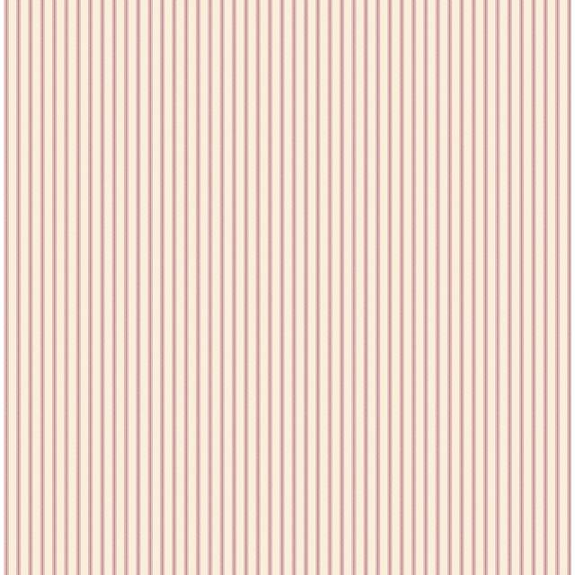 Pretty Prints Thin Stripe 10.05m x 53cm Matte Wallpaper Roll - Red (1,004.93cm L X 52.98cm W)