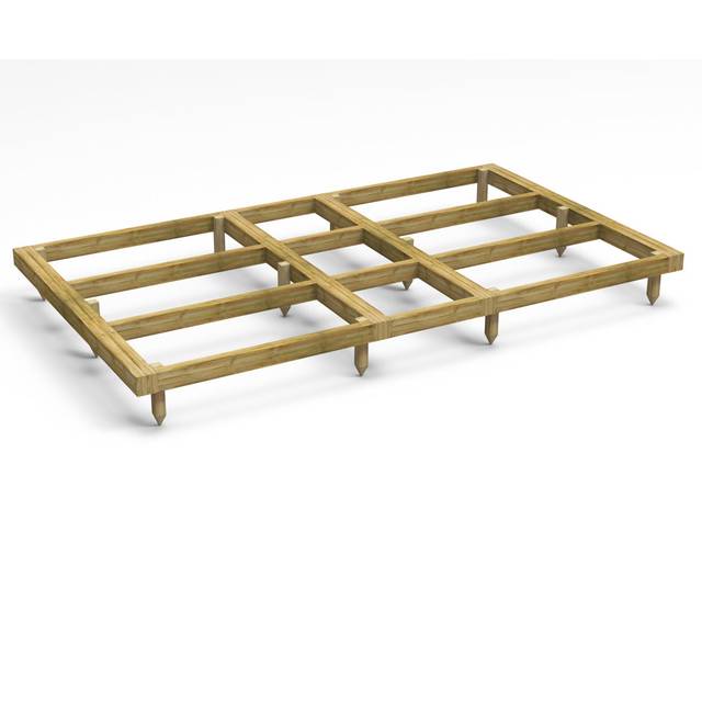 6 ft. W x 10 ft. D Power Pressure Treated Timber Shed Base Kit (10x6)