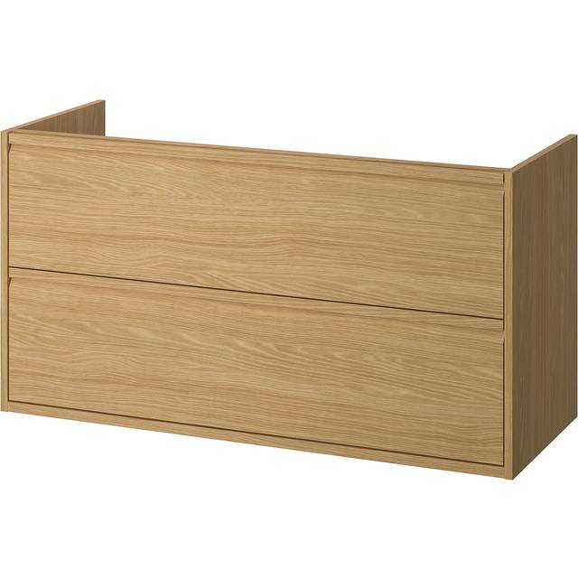 ÄNGSJÖN kommod med lådor, ekmönstrad, 120x48x63 cm