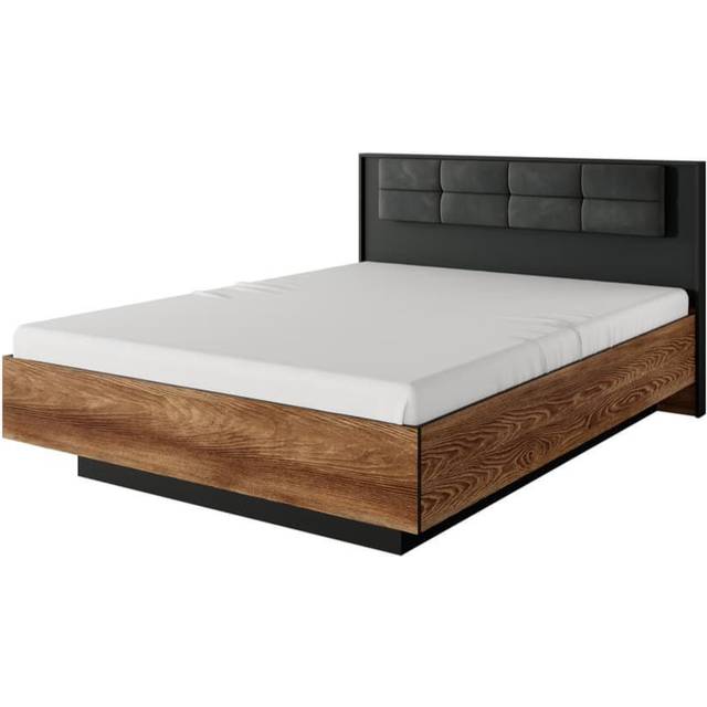 Armande European Kingsize (160 X 200cm) Bed - Black;Brown;Oak Chestnut & Anthracite (102cm H X 166.6cm W X 210cm L)
