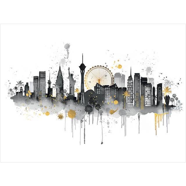 SUMMER THORNTON (LAS VEGAS SKYLINE) 60X80 CANVAS - Canvas - assorted (60cm H X 80cm W)