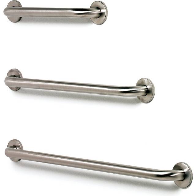 Sherly Metal Drill & Screw Mount Grab Bar - Brushed Stainless Steel (75cm)