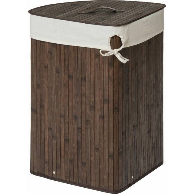 Wicker Laundry Bin - Brown (56cm H X 35cm W X 35cm D)