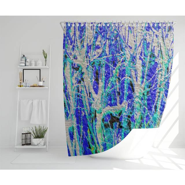 Thames La Paris Designer Shower Curtain (167cm H X 167cm W)