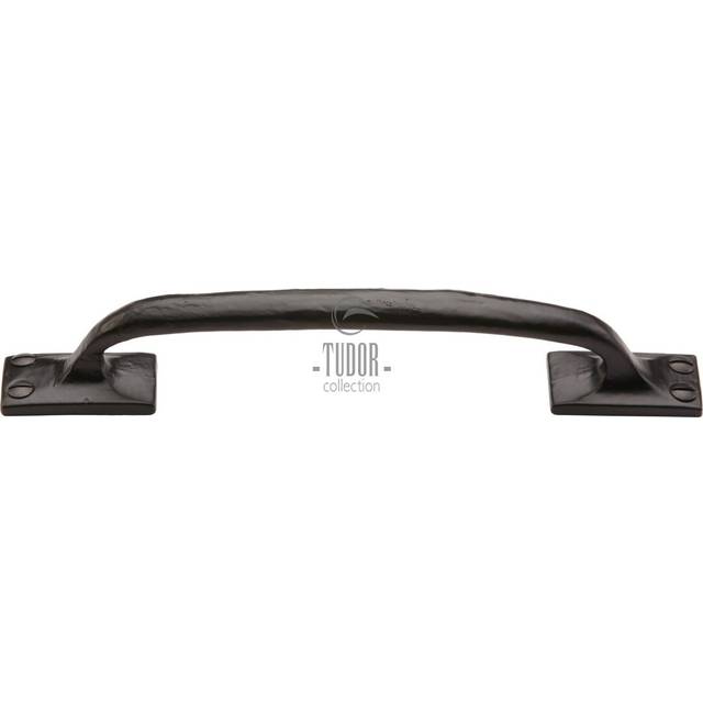 The Tudor Cabinet Pull Offset Design - Black Iron (26 cm H)