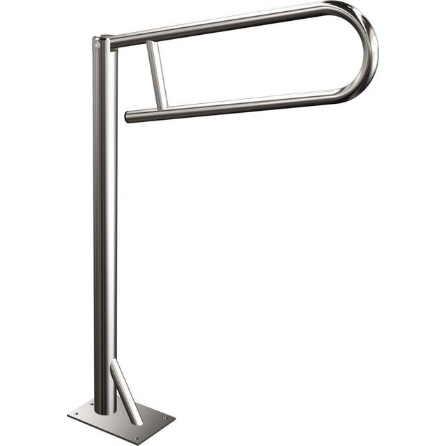 Burnett Floor Fixed Constant Grab Bar - Silver (85.3cm H X 14cm L)