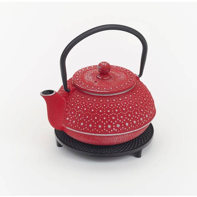 Ramires 2 Piece Cast Iron Tea Set - Red (0.5ml)