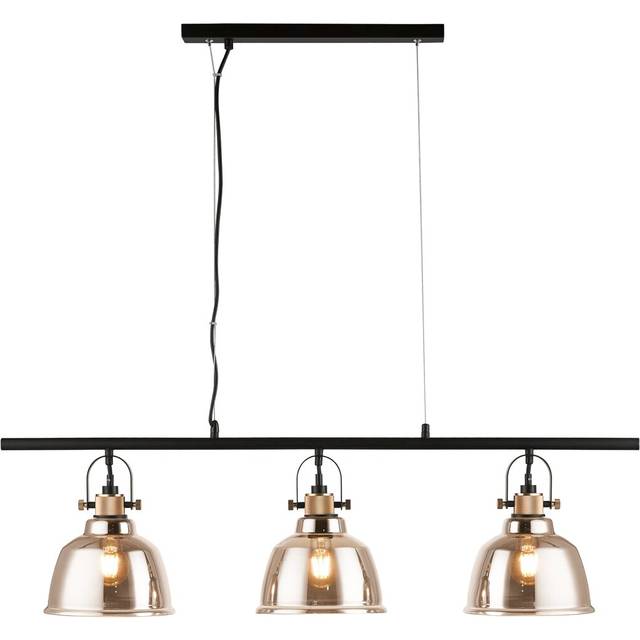 Clinchport 3 - Light Kitchen Island Pendant - Gold (27cm H X 96cm W X 20cm D)