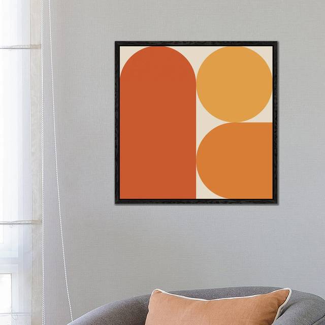 Retro VIIA - Art Prints on Canvas - Black Framed (66.04cm H x 66.04cm W x 3.81cm D)