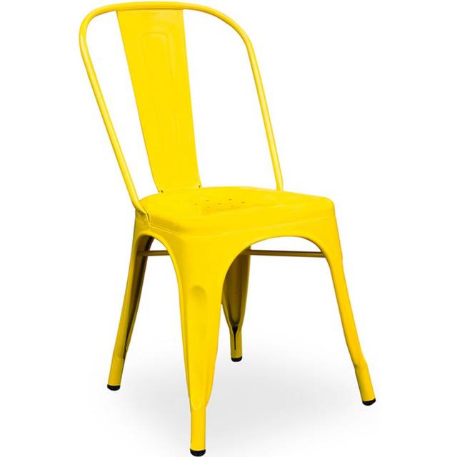Canarsie Stacking Garden Chair - Yellow (76cm H X 43cm W X 48cm D)