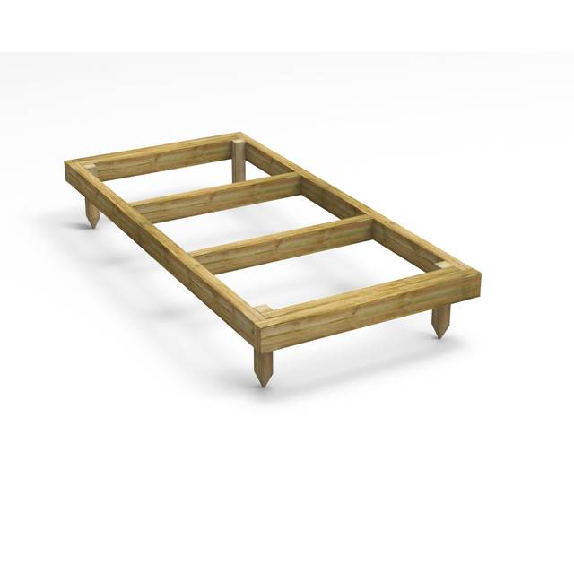 3 ft. W x 6 ft. D Power Pressure Treated Timber Shed Base Kit (6x3)