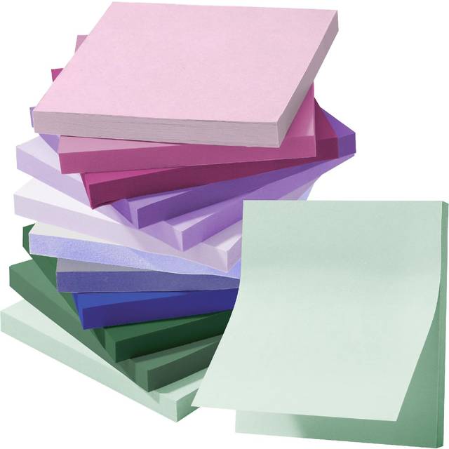 Mr. Pen- Colorful Sticky Notes  3 x3   12 Pads  Mute Colors Sticky Notes Bulk  Sticky Note  Self-Stick Note Pads