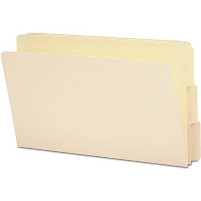 Smead End Tab File Folder  Shelf-Master Reinforced 1/3-Cut Tab  Legal Size  Manila  100 per Box (27134)