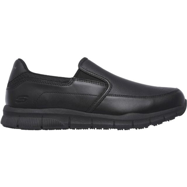 Skechers herr NAMPA Groton Loafer, Black Syntetic/Pu, 8 UK, Svart syntetisk PU, 42 EU