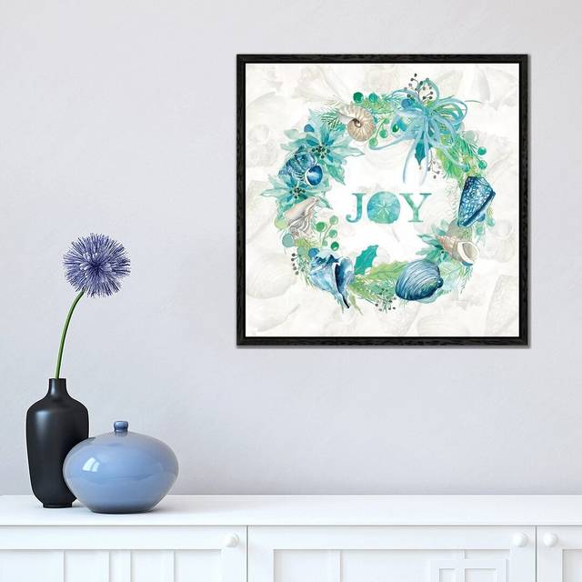 Seashell Joy - Black Framed (45.72cm H x 45.72cm W x 3.81cm D)