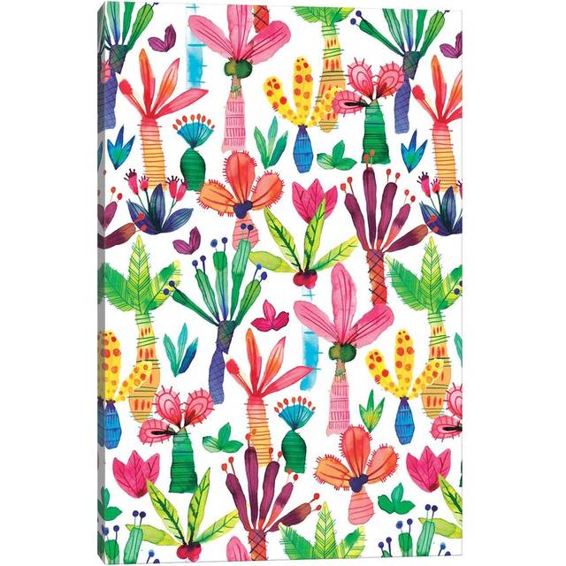 Palms Kids Garden by Ninola Design - Wrapped Canvas Painting (30.48 cm H x 45.72 cm W)