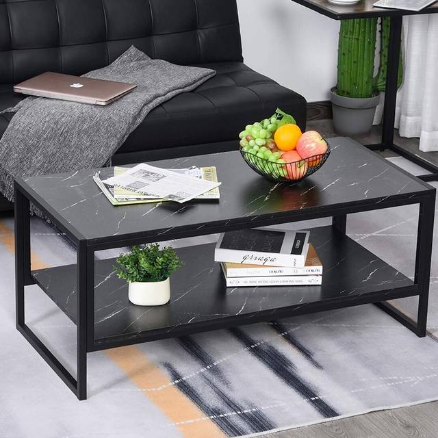 Nahunta Coffee Table - Black (50cm H X 106cm W X 50cm D)
