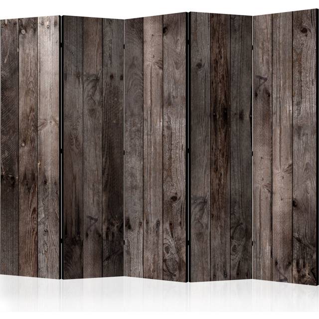 Room Divider - Boards With Nails II [Room Dividers] - Brown (172cm H X 225cm W X 3cm D)
