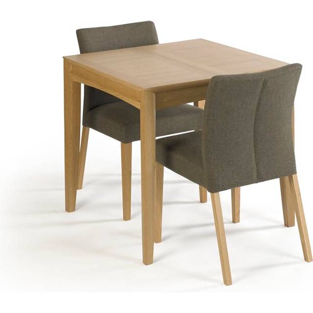 Izzie Extendable Dining Set with 2 Chairs - Oak (2)