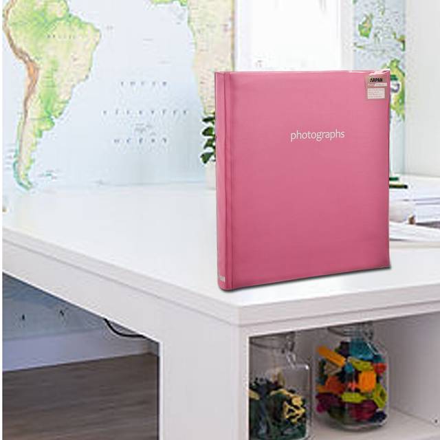 Large Slip in Photo Binder - Pink