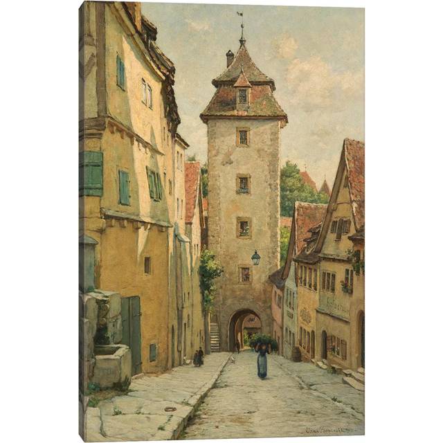 Rothenburg Ob Der Tauber, Bavaria, Germany, 1903 by Elias Mollineaux Bancroft - Wrapped Canvas Graphic Art (30.48 cm H x 45.72 cm W)