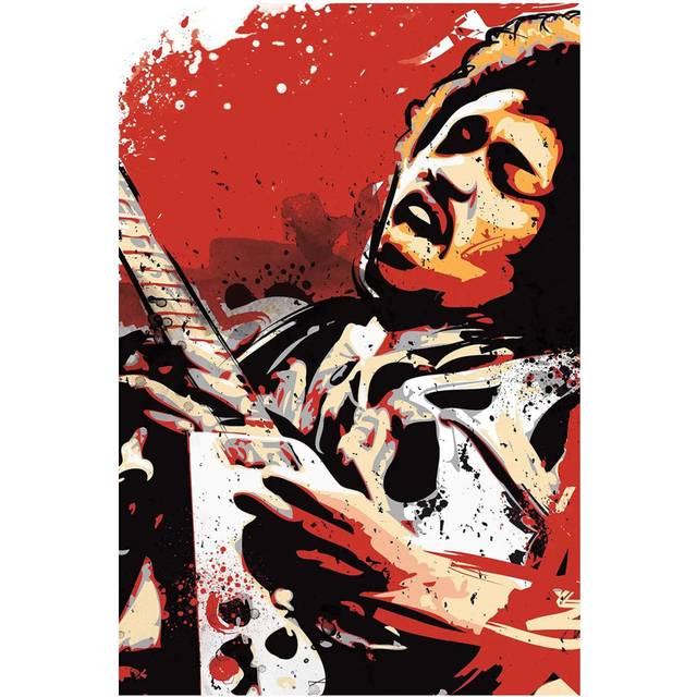 Jimi Hendrix Pop Art - Wrapped Canvas Graphic Art (45.72cm H x 30.48cm W x 1.91cm D)