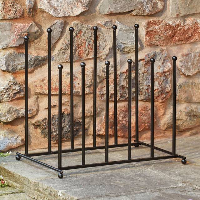 Two Tier Boot Rack - Black (6)