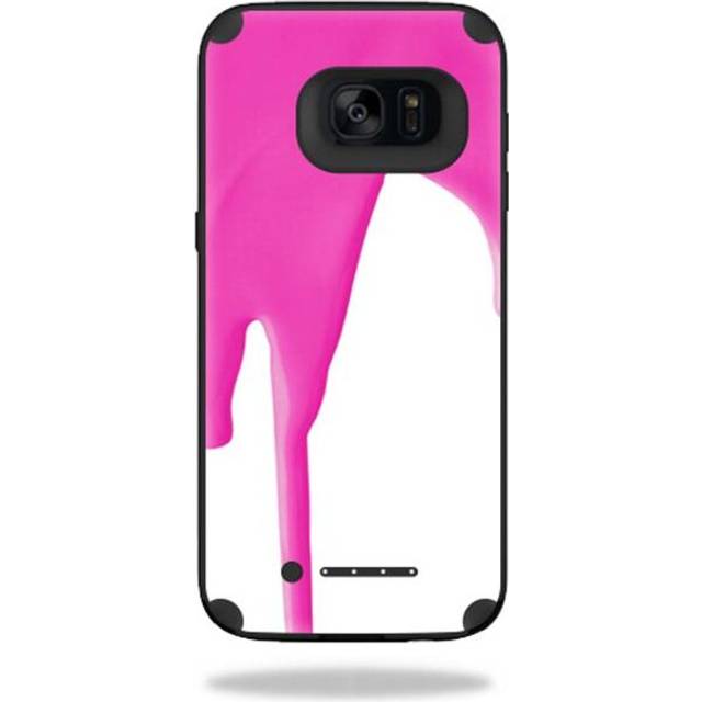 MightySkins MJSGS7 EdgeED-Pink Drip Skin for Mophie Juice Pack Samsung Galaxy S7 Edge Case Wrap Cover Sticker - Pink Drip