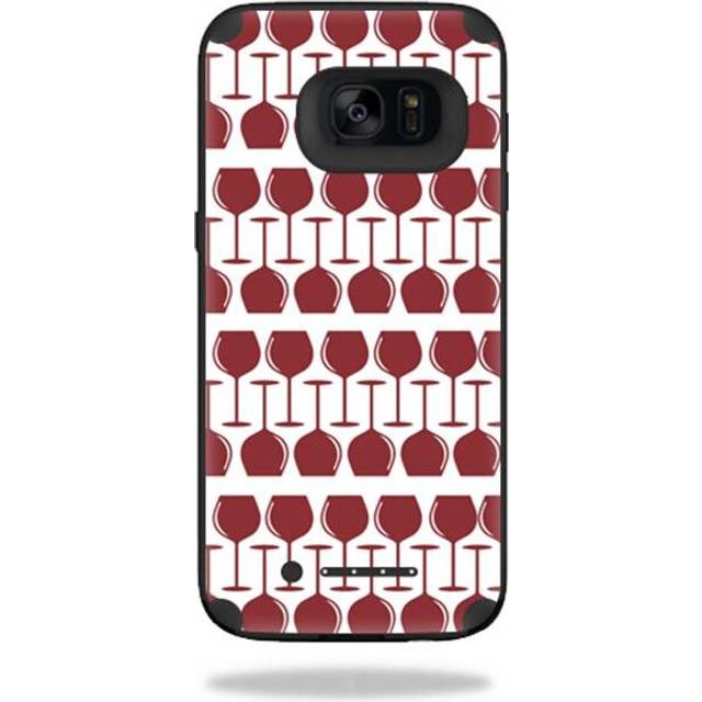 MightySkins MJSGS7 EdgeED-Red Wine Skin for Mophie Juice Pack Samsung Galaxy S7 Edge Case Wrap Cover Sticker - Red Wine