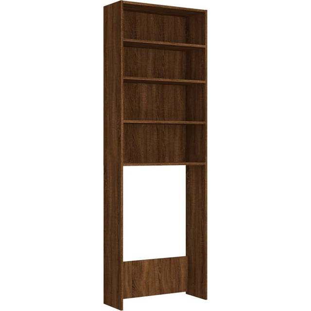 vidaXL Washing Machine Cabinet Brown Oak 64x24x190 cm - brown oak