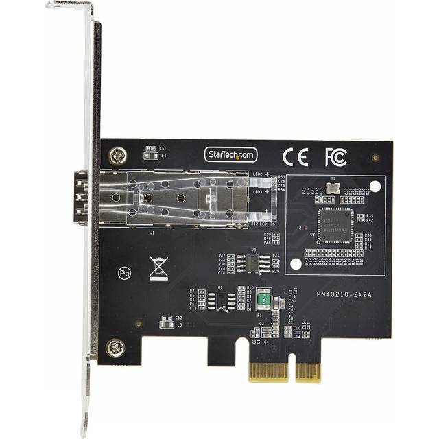 StarTech.com 1-Port GbE SFP Network Card, PCIe 2.1 x1, Intel I210-IS, 1GbE Controller, 1000BASE Copper/Fiber Optic, Single-Port Gigabit Ethernet NIC,