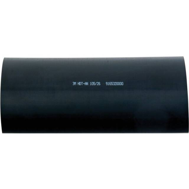 3M Hdt-An Heat Shrink Tubing Polyole Fin with Adhesive Black 105 mm 1M