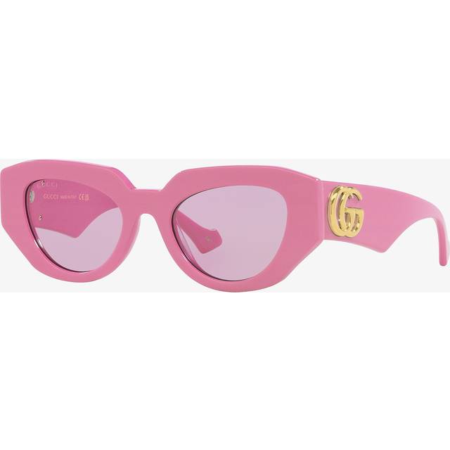 Gucci Pink Geometric Ladies Sunglasses GG1421S 004 51 (Dimension: 6.0000x5.0000x4.0000 inches)