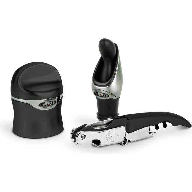 Zippity Wine Tool Kit - Silver;Black (6cm H X 18cm W X 9cm D)