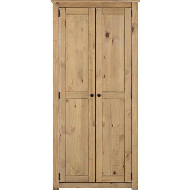 Tetteh 2 Door Wardrobe - Natural (174.5cm H X 80cm W X 50cm D)