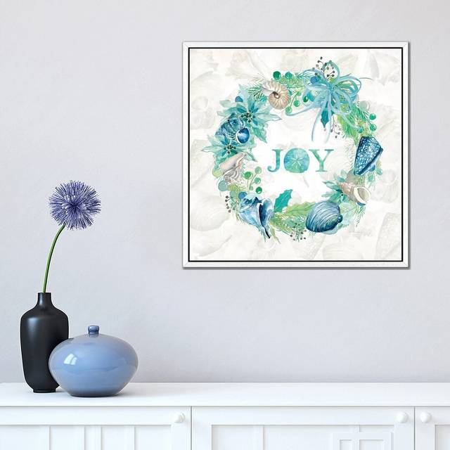 Seashell Joy - White Framed (45.72 cm H x 45.72 cm W)
