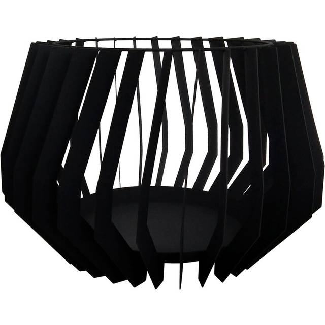 Cornalin 40Cm H x 60Cm W Steel Outdoor Fire Ring - Black (40cm H X 60cm W X 60cm D)