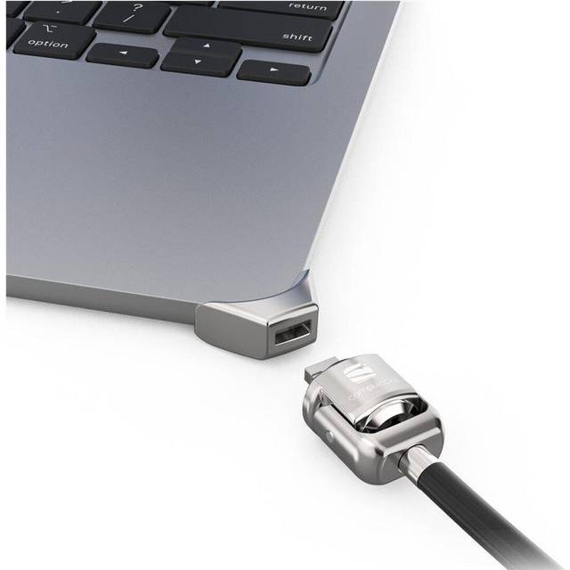 Compulocks Ledge Lock Adapter for MacBook Air 15" M2-M4 with Keyed Cable Lock Silver - Säkerhetssats för system - nyckellås