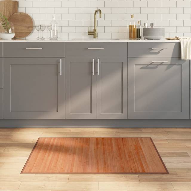 vidaXL Rug Rectangular Brown70x100 cm Bamboo