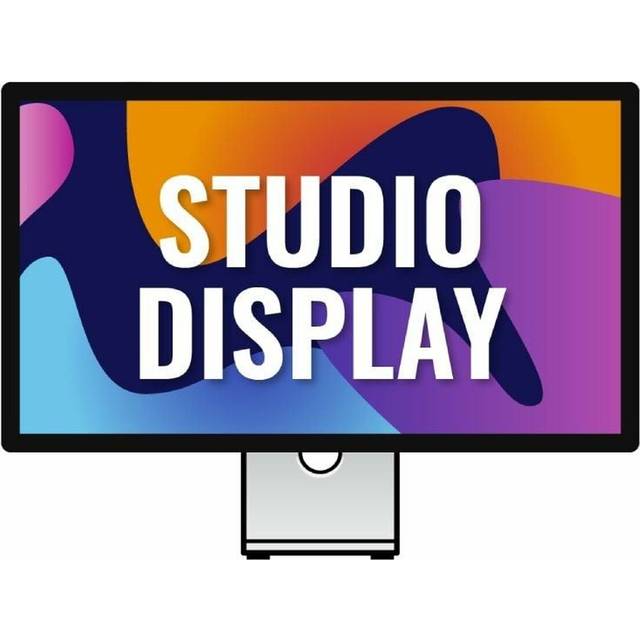Apple Justerbar Lutning Studio Display Standar Glass 27´´ 5k Övervaka Flerfärgad One Size / EU Plug