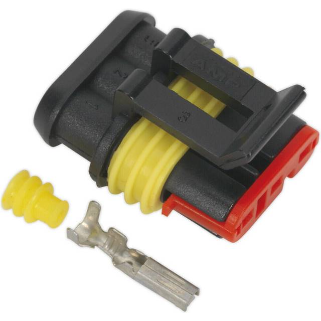 5 PACK Superseal 3-Way Female Connector - Housing Terminals & Seals - Waterproof