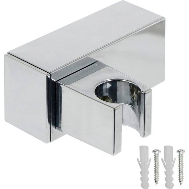 Wall Clamp for Triton Shower Head Adjustable Square Angled Chrome Bracket Holder