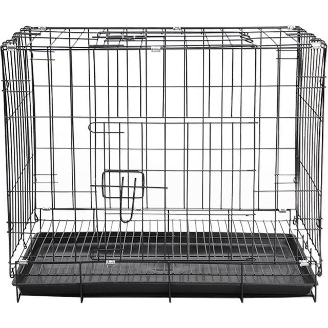 Warsaw Plastic, Iron with 2 Doors - Black (Medium (60cm H x 70&#34;cm W x 50cm D))