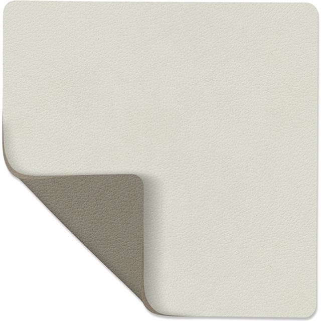 Square Reversible Coaster 10x10 cm, Linen /Flint Grey